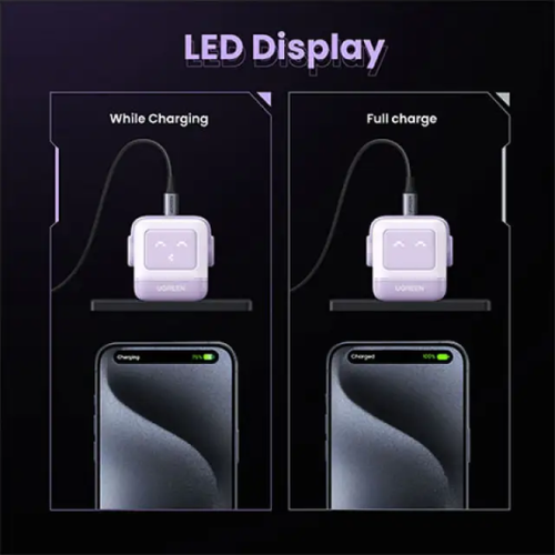 UGREEN CD359 (25036) Nexode 30W USB-C GaN Fast Charger-Purple Image 3