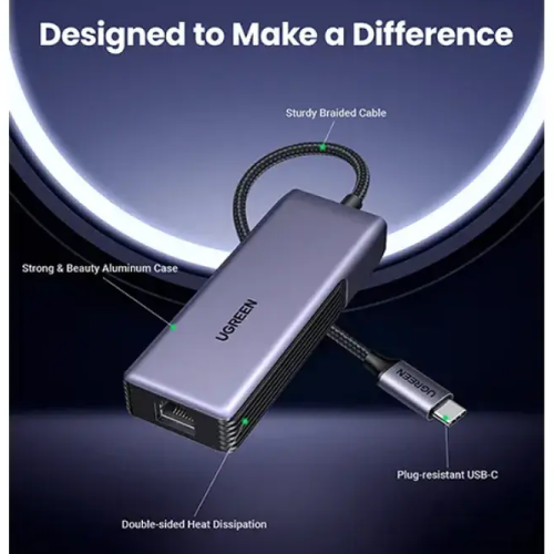 UGREEN CM848 (35921) USB-C to RJ45 5GbE Adapter Image 1