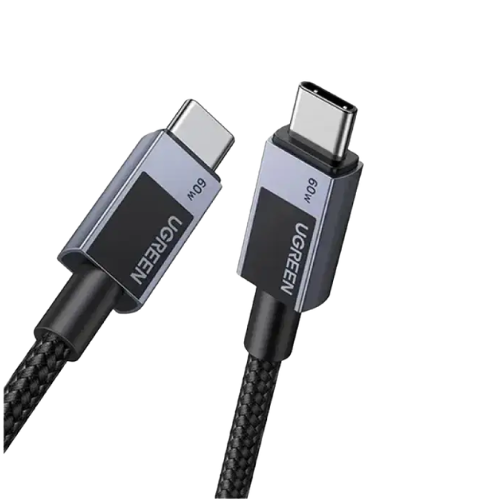 UGREEN L524 (55765) 3A USB-C to USB-C PD Fast Charging Braided Cable - 1M Image 1