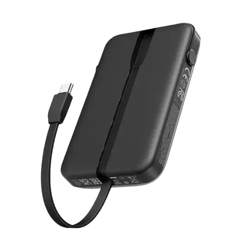 UGREEN PB511 (35603B) 30W 10000mAh Power Bank with Built-in Cable - Black Image 1
