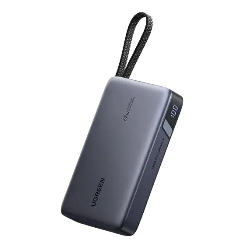UGREEN PB550 (55996B) 20000mAh 67W Power Bank with Built-in Cable Image 2