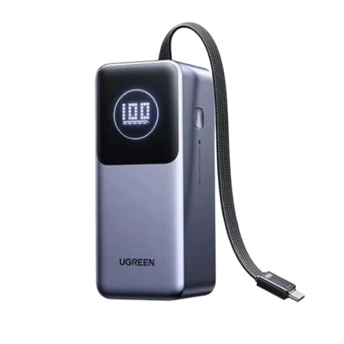 UGREEN PB723 (55365B) 130W Power Bank with Built-in Cable Image 2