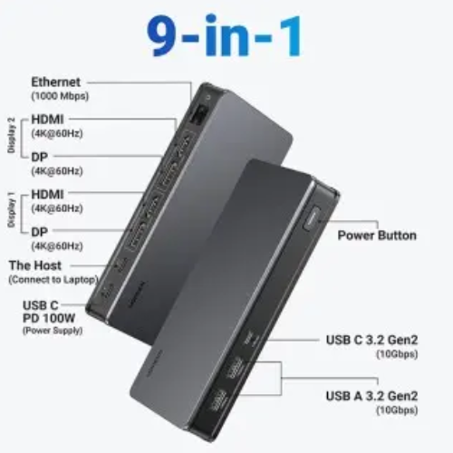 UGREEN Revodok Pro CM615 (90912) USB-C Multifunction 9-in-1 Docking Station Image 1