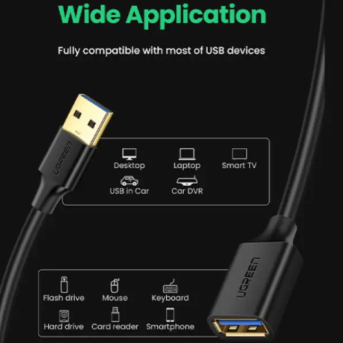 UGREEN US129 (30127) USB 3.0 Extension Male Cable - 3M Image 2