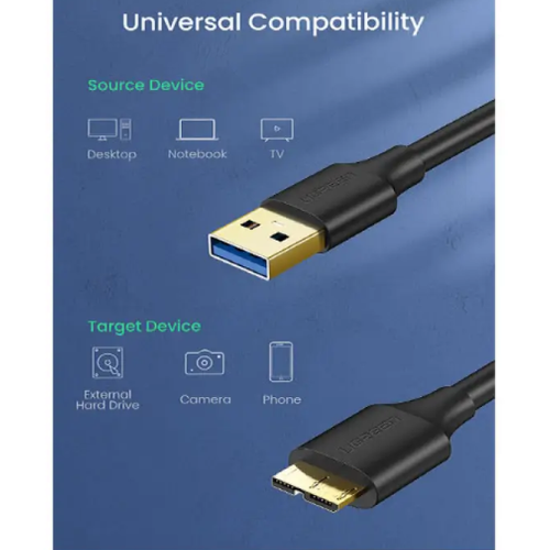 UGREEN US130 (10841) USB 3.0 A to Micro B Cable - 1M Image 2