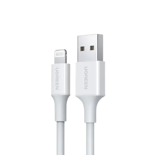 UGREEN US155 (80315) 1.5M 2.4A MFi Lightning USB Charging Cable White Image 1