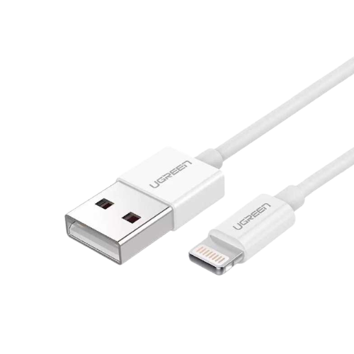 UGREEN US155 (80315) 1.5M 2.4A MFi Lightning USB Charging Cable White Image 2