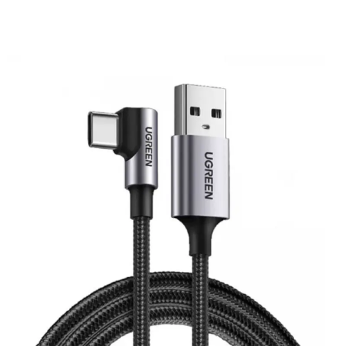 UGREEN US284 (50941) Right Angle USB-A to USB-C Cable 1m-Space Gray