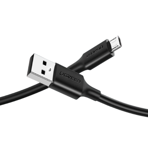 UGREEN US289 (60137) USB 2.0 A to Micro USB Nickel Plating 1.5m Cable Black Image 1