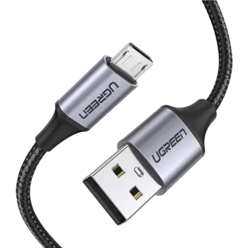 UGREEN US290 (60146) Micro USB 2.0 Cable 1M Metal-Black Image 1