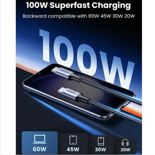UGREEN US316 (20478) USB Type-C to USB Type-C PD Fast Charging Cable-0.5M Image 2