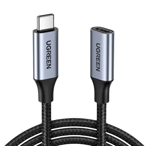 UGREEN US372 (30205) USB-C Male to USB-C Female Gen2 Alu Case Braided Extension Cable 1M