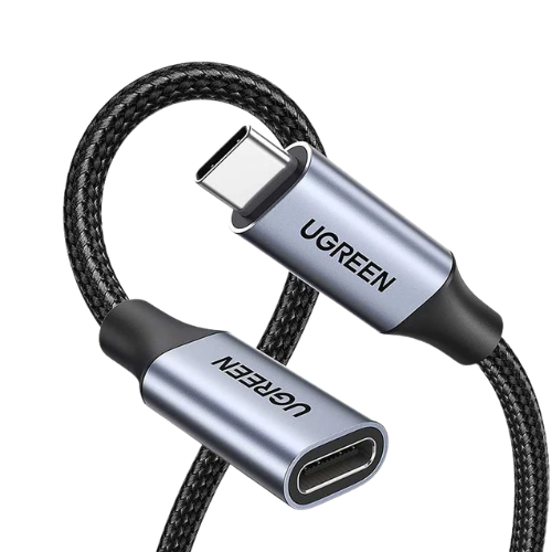 UGREEN US372 (30205) USB-C Male to USB-C Female Gen2 Alu Case Braided Extension Cable 1M Image 1