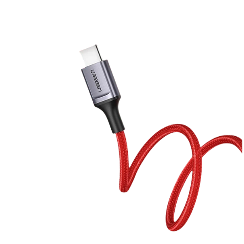 UGREEN US505 (20527) USB 2.0 to Type-C 6A Aluminium Alloy Cable - 1M Red Image 2