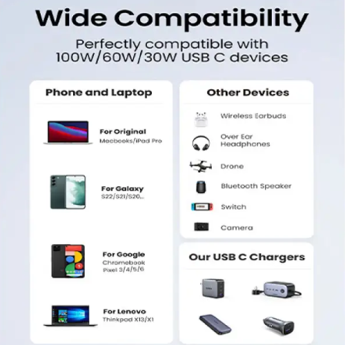 UGREEN US557 (15275) USB Type-C Silicone Fast Charging Cable-1M Image 2