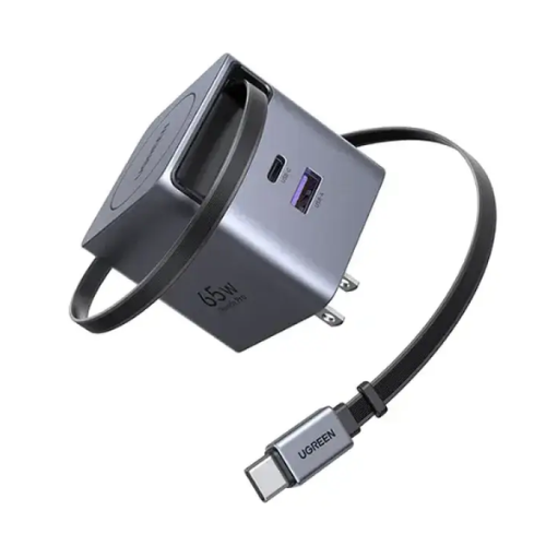 UGREEN X615 (65824) 65W GaN Fast Charger with Retractable Cable Image 2