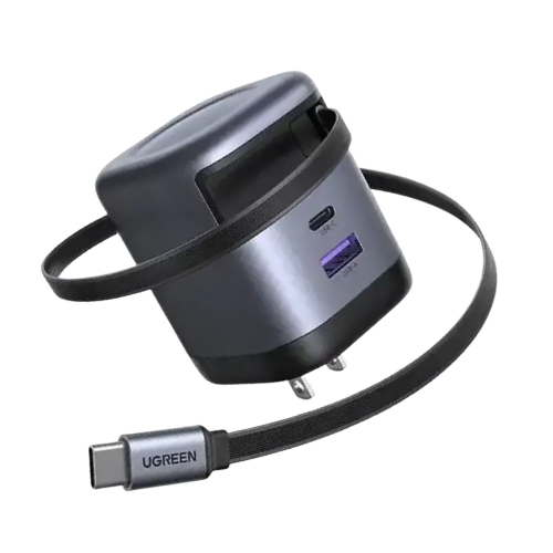 UGREEN X615 (65825) 65W GaN Fast Charger with Retractable Cable Image 2