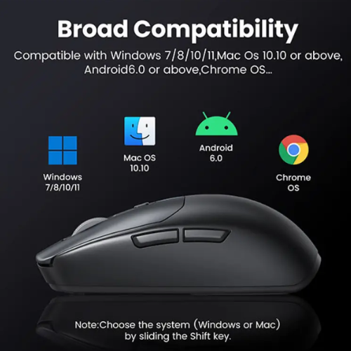 Ugreen MU103 (90539) Multi-Mode Optical Mouse - Black Image 3