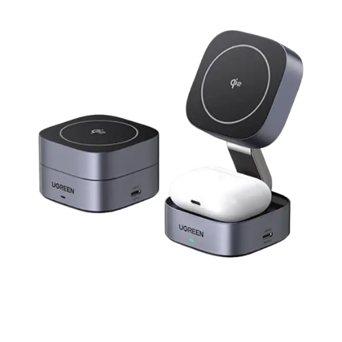Ugreen W702 (35316) 15W 2-in-1 Magnetic Wireless Charger Image 1