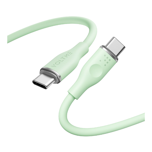 VOLTME PowerLink MOSS USB-C to USB-C 1M Fast Charging Cable-Green Image 1
