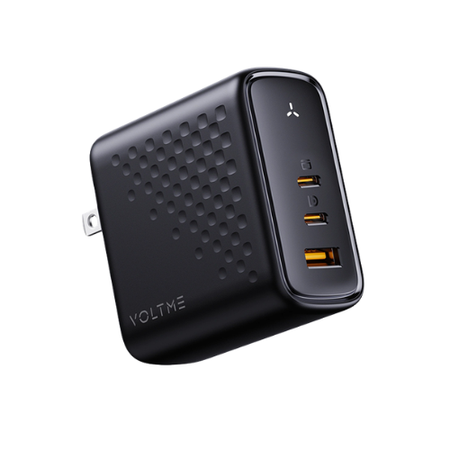 VOLTME Revo 67 CCA GaN Fast Charger 67W Triple Port PD Charging-Black