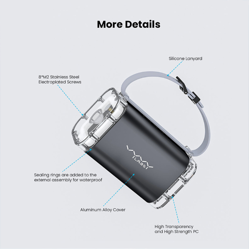 Vyvylabs P1 Outdoor Digital Display Mini Power Bank 40000mAh 100W-Dark Gray Image 4