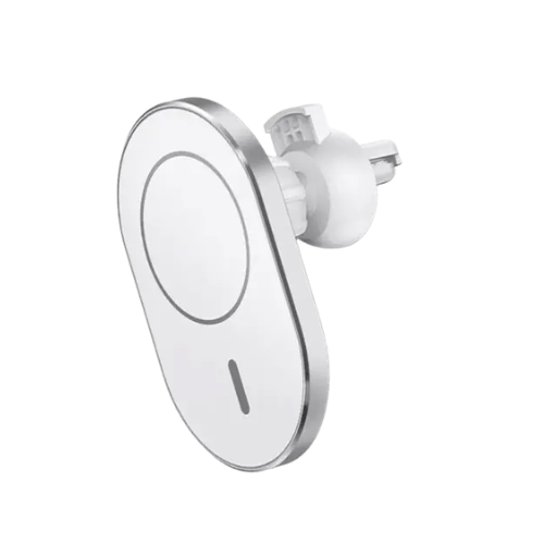 WiWU CH-306 15W LIBERATOR Magnetic Wireless Car Charger-Silver Image 1