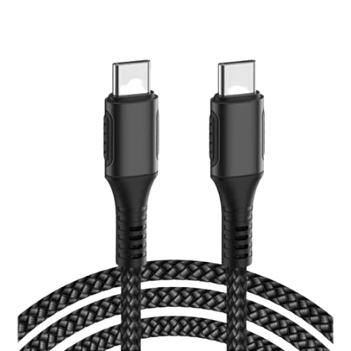 WiWU F20 100W Fast Charging Type-C to Type-C Cable 2M-Black Image 0