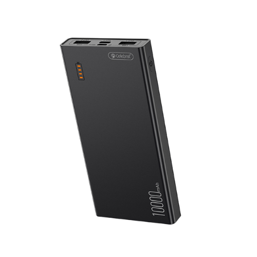 Yison Celebrat PB-12 1000mAh Fast Charging Power Bank-Black Image 1