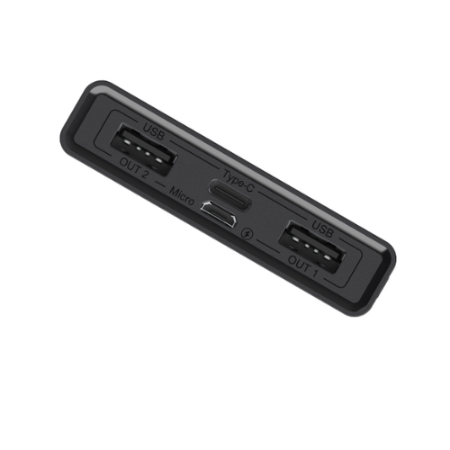 Yison Celebrat PB-12 1000mAh Fast Charging Power Bank-Black Image 2