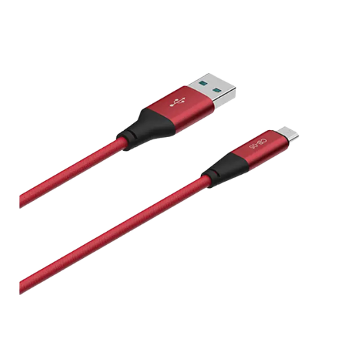 Yison Celebrat CB-05M USB-A To Micro USB Cable 1 Meter-Red Image 1