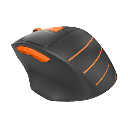 A4TECH FG30 Wireless Mouse-Black And Orange Image 2