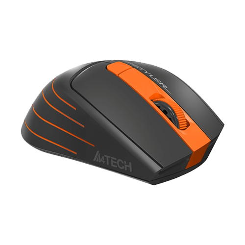 A4TECH FG30 Wireless Mouse-Black And Orange Image 4
