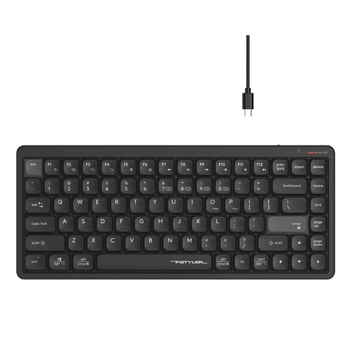 A4TECH Fstyler FBX53C Dual-Mode Wireless Keyboard-Black Image 1