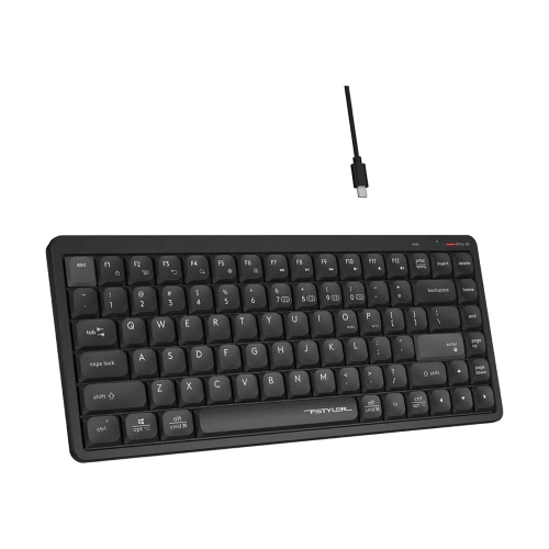 A4TECH Fstyler FBX53C Dual-Mode Wireless Keyboard-Black Image 2