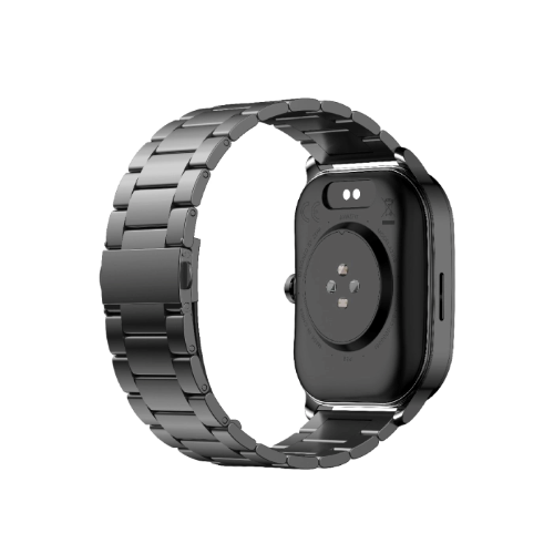 Amazfit Pop 3S Smart Watch Metallic Strap Black Image 1