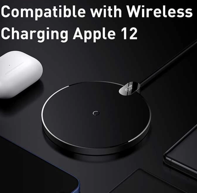 Baseus LED Digital Display 15W Wireless Charger Image 3