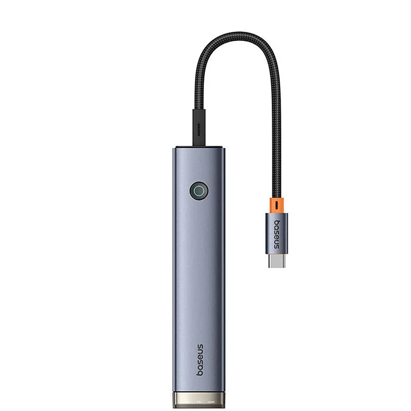 Baseus UltraJoy Series 4 in 1 Port HUB Space-Grey Image 1