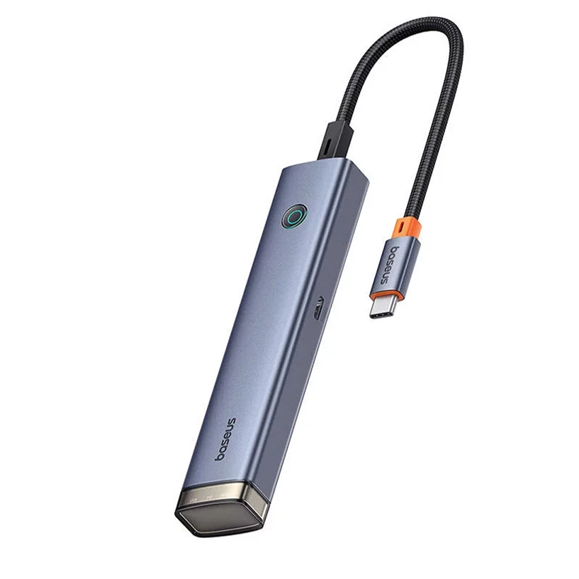 Baseus UltraJoy Series 4 in 1 Port HUB Space-Grey Image 2