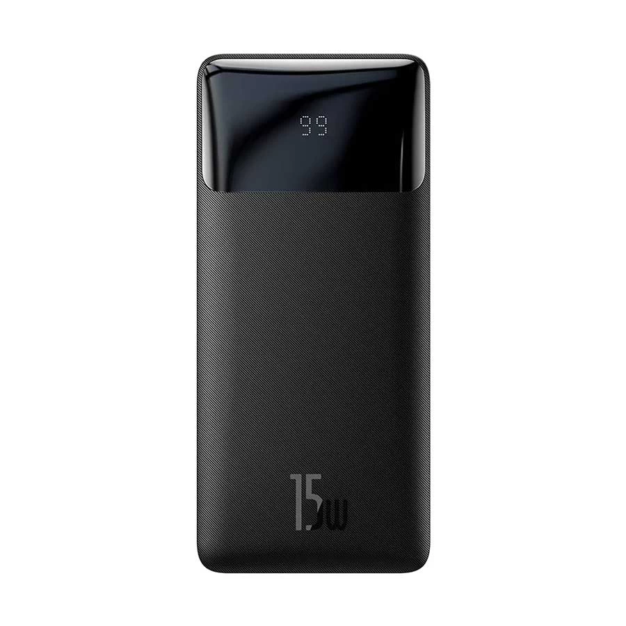 Baseus Bipow Digital Display 15W 10000mAh Power Bank – Black Image 1