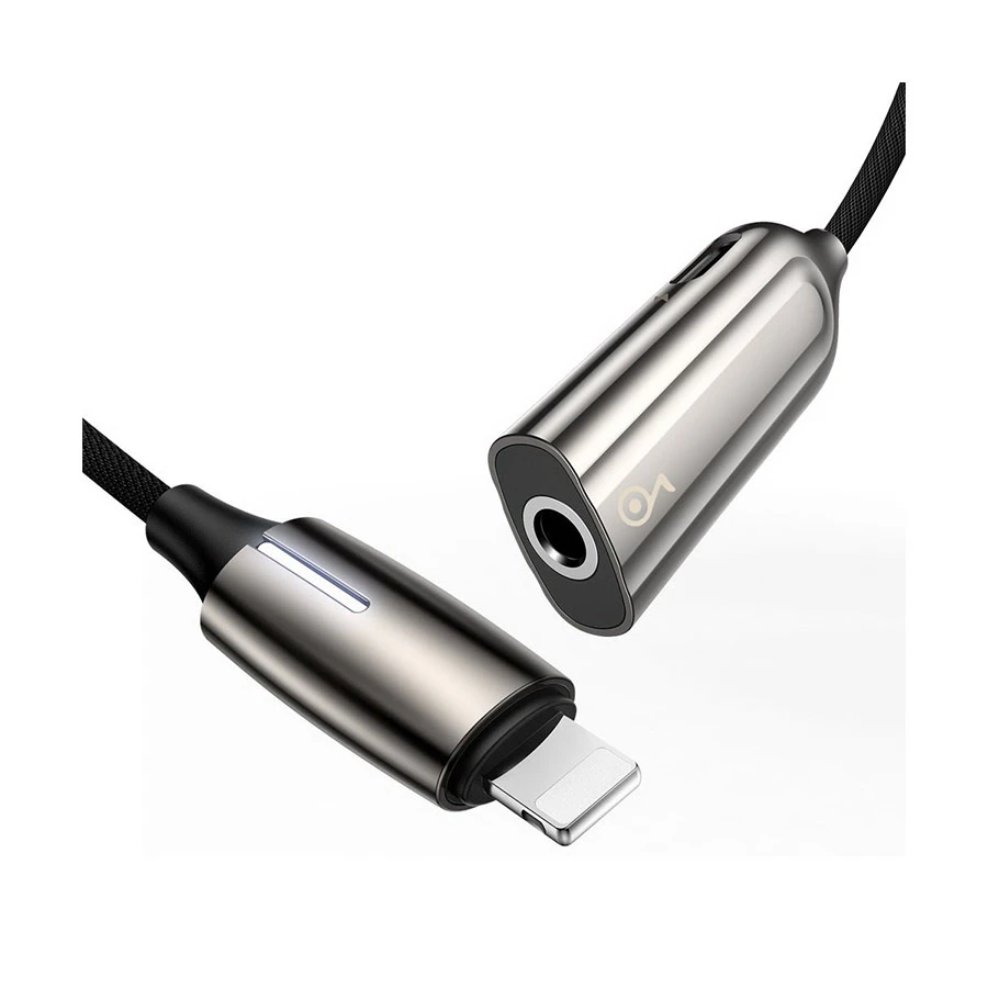 Baseus CALL56-0A Lightning Male to Lightning & 3.5mm Female Converter Image 1