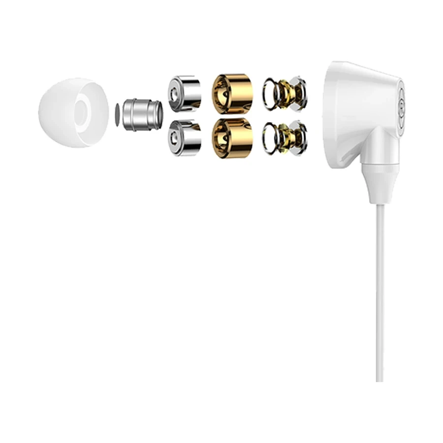 Baseus H08 Immersive Virtual 3D Gaming Earphone-White+Gray Image 1