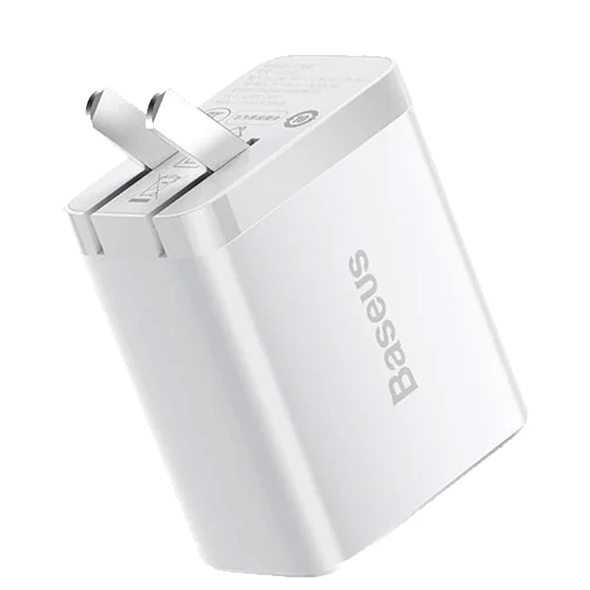 Baseus Super Fast Charger 40W CN with 5A USB to Type-C Data Cable 1m - White Image 1