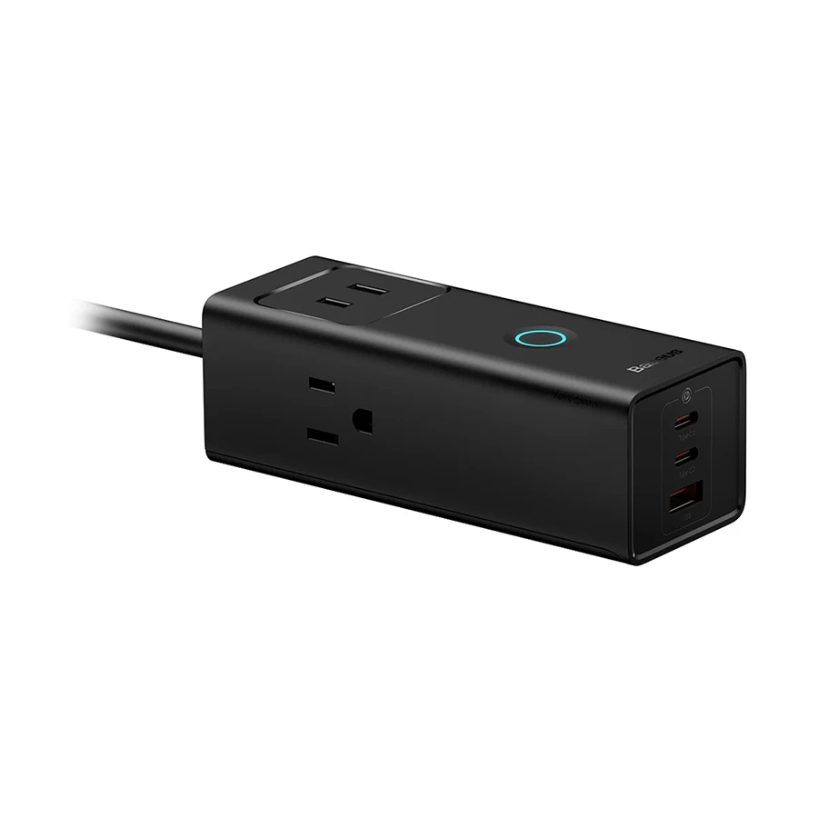 Baseus PowerCombo Power Strip 3 AC Outlets with USB-C and USB-A 20W Lite US Image 2