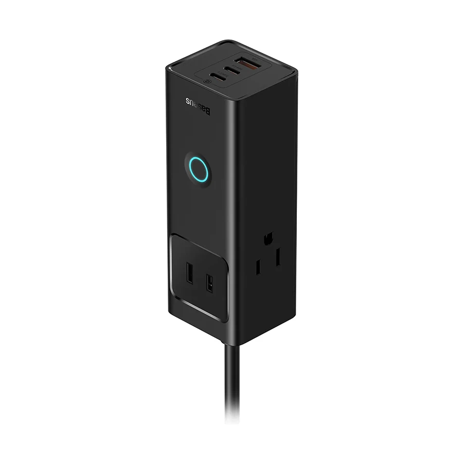 Baseus PowerCombo Power Strip 3 AC Outlets with USB-C and USB-A 20W Lite US Image 3