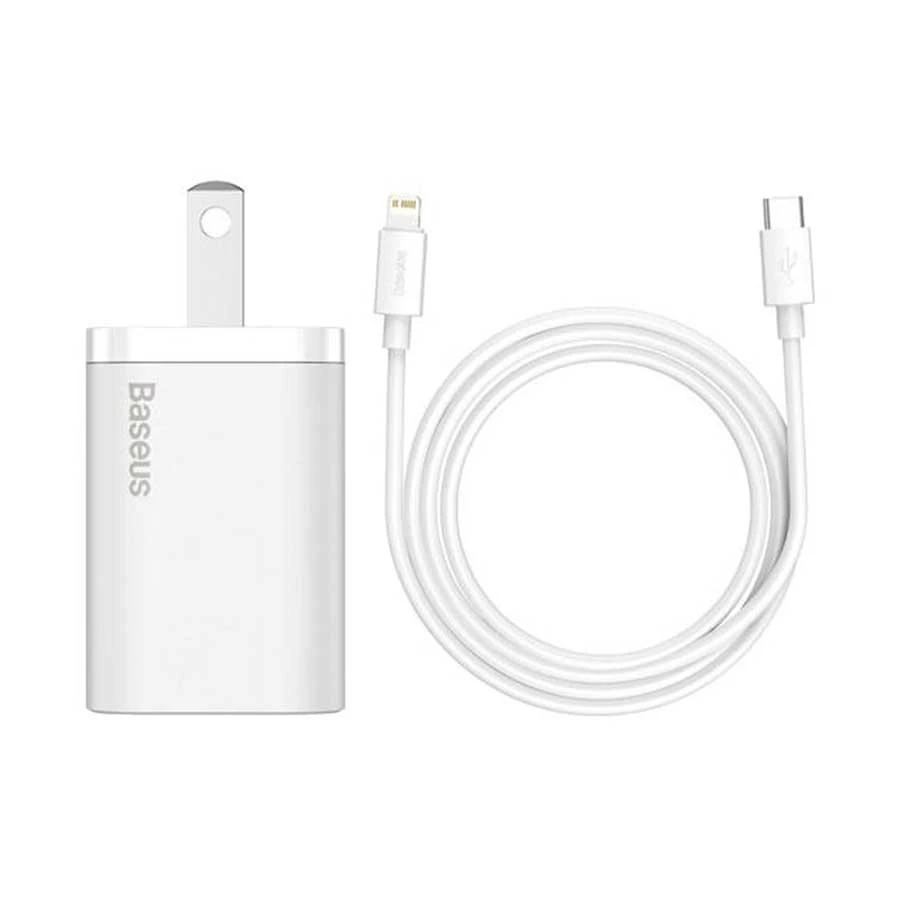 Baseus Super Si 20W CN Fast Charging USB-C - White (TZCCSUP-A02) Image 2