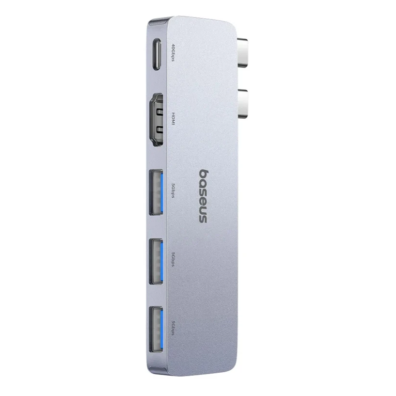 Baseus UltraJoy Series 5-in-1 Multifunctional Type-C HUB with 4K HDMI – Grey Image 2