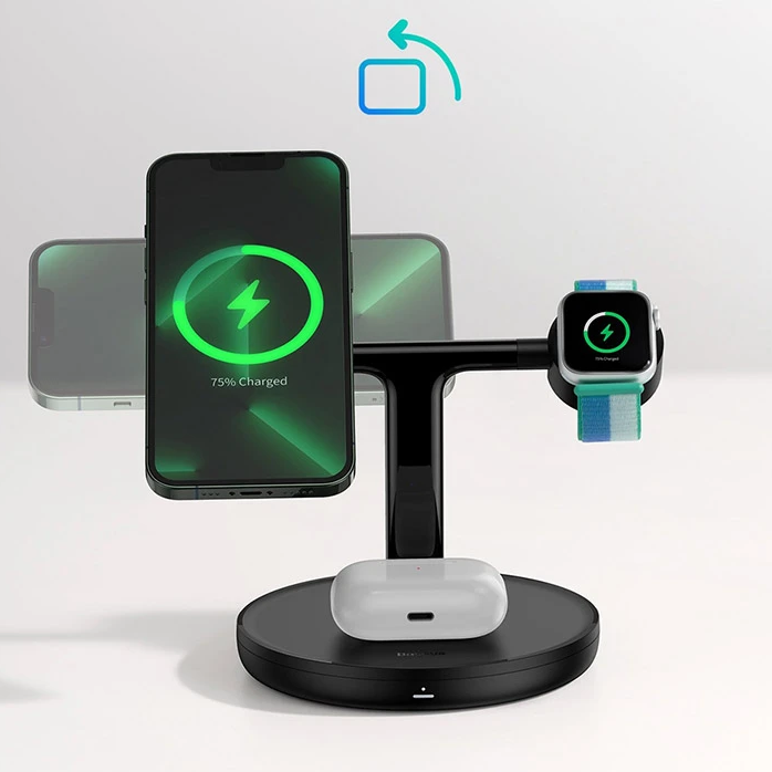 Baseus Swan 3-in-1 20W Wireless Magnetic Charging Bracket Image 3