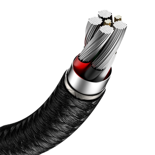 Baseus Cafule Series Metal Data Cable USB to Type-C 66W 0.25m-Black Image 1