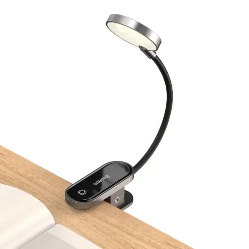 Baseus Comfort Reading Mini Clip Lamp Dark Gray Image 1